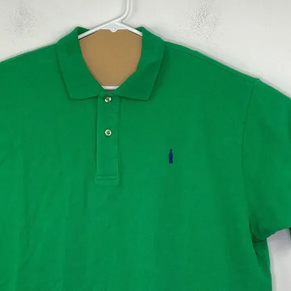 Coca Cola Men's XL Polo Shirt Green Embroidered Coke Logo Short Sleeve NWT AT15 - Picture 2 of 5